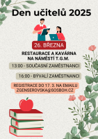 POZVÁNKA NA DEN UČITELŮ
