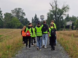 Exkurze žáků PD2 na ochrannou hráz v Bohumíně – Pudlově