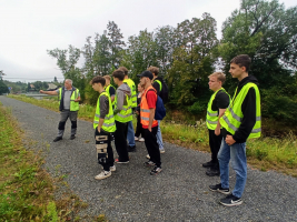 Exkurze žáků PD2 na ochrannou hráz v Bohumíně – Pudlově