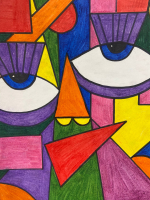 Kubistický vibe ve výtvarce