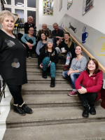 Barevné piktogramy proměnily schodiště Střední školy Bohumín