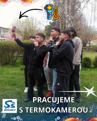 Žáci PD1 vyrazili s termokamerou do okolí školy