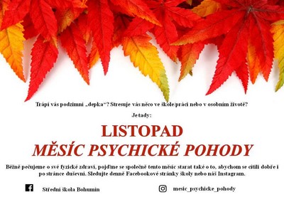 Listopad! Měsíc pohody!
