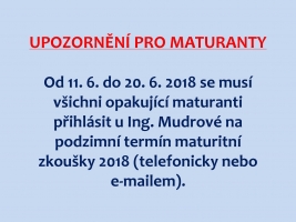 Opakující maturanti