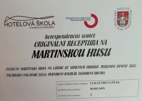 Úspěch v kuchařské soutěži Martinská husa 2019