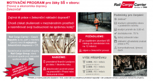 Nabídka motivačního programu pro žáky posledního ročníku SŠ